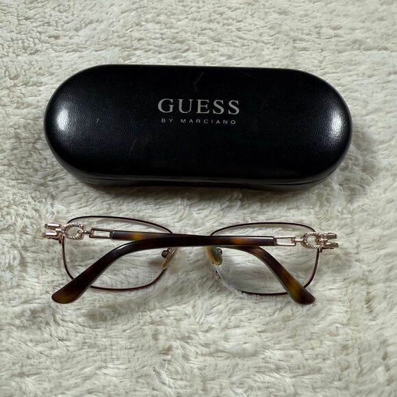 Vintage Y2K Guess Women’s Prescription Rhinestone Glasses - Picture 1 of 5